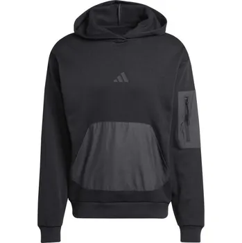 Pánské oblečení Pánská mikina adidas M CITY ESCAPE HD GD M Černá, Tmavě šedá