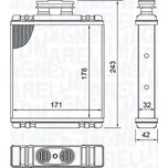 Výměník tepla, vnitřní vytápění, 350218517000