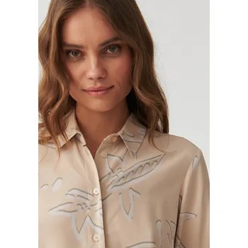 Dámská košile Tatuum DÁMSKÁ KOŠILOVÁ TUNIKA S MODERNÍM KVĚTINOVÝM POTISKEM - LIBU