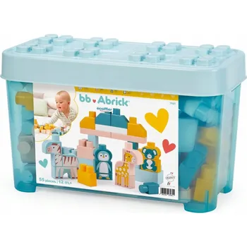 ostatní stavebnice STAVEBNICE stavebnice v krabici 55 dílků Zvířata v ZOO Abrick Ecoiffier