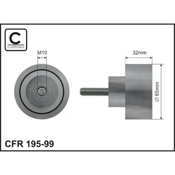 Vratna/vodici kladka, klinovy zebrovy remen, 195-99