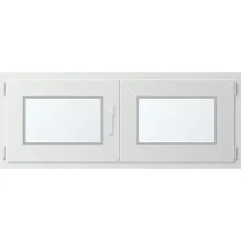 Okno Dvoukřídlé plastové okno levé 120x60