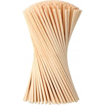 Jednorázové nádobí Dřevěné tyčky na cukrovou vatu 390mm 200ks