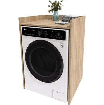 Koupelnový nábytek Skříňka nad pračku do koupelny regál pračka sloupek obestavba Dub Sonoma 48cm