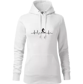 Dámská mikina Ekg hurling - Mikina dámská Cape s kapucí - XL ( Bílá )