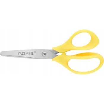 NŮŽKY PRO LEVÁKY PRO DĚTI S MĚKKÝM ÚCHOPEM ŽLUTÉ