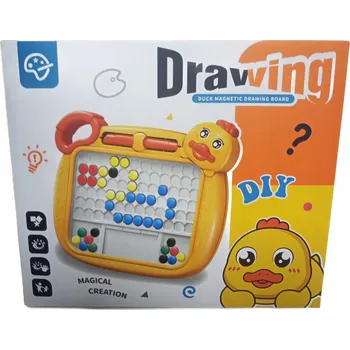 kreativní sada MAGNETICKÁ TABULE MOZAIKA KUŘE ŠABLONY