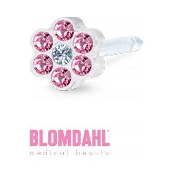 Náušnice Náušnice Blomdahl růžový květ