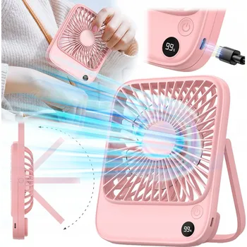 Domácí ventilátor USB Ventilátor Tichý mini stolní ventilátor chlazení 5000mAh TOPK K65