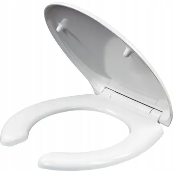 WC sedátko WC sedátko s pomalým sklápěním bílé polypropylenové pro invalidy
