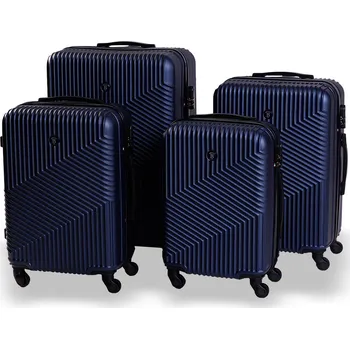 Cestovní kufr BERTOO Milano - modrý set 4v1