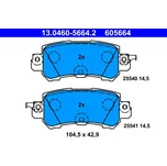 Sada brzdových destiček, kotoučová brzda, 13.0460-5664.2