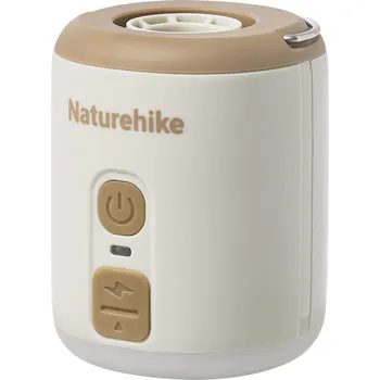 pumpička Naturehike Wind mini kompresor/pumpa se světlem 102g - krémová