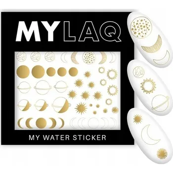 Obraz MylaQ My Planet zlaté Samolepky na vodu
