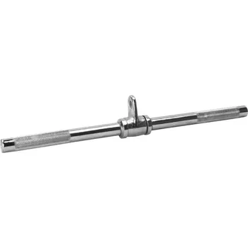 Příslušenství k čince Gorilla Sports Chromovaná otočná tyč na kladku, 50 cm