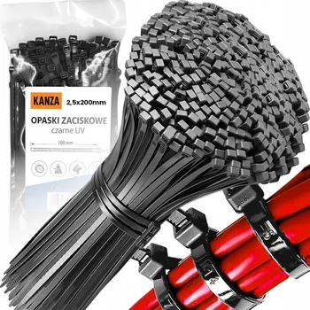 Organizace kabelů Hadicová spona Kanza 2,5 mm x 200 mm, 100 ks