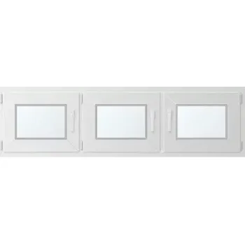 Okno Trojkřídlé plastové okno se sloupkem, vlevo otevíravo sklopné 180x60