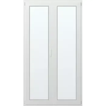 Vchodové dveře Dvoukřídlé plastové balkonové dveře levé 120x220