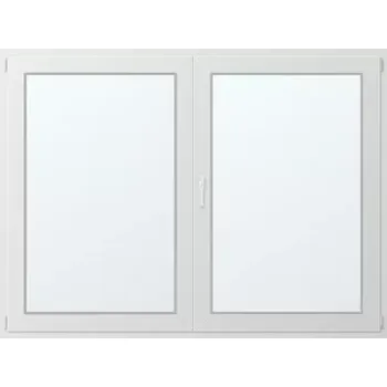 Okno Dvoukřídlé plastové okno pravé 206x142