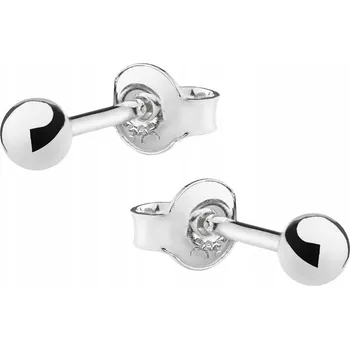 Náušnice Stříbrné náušnice KULIČKY kuličky 3mm STŘÍBRO