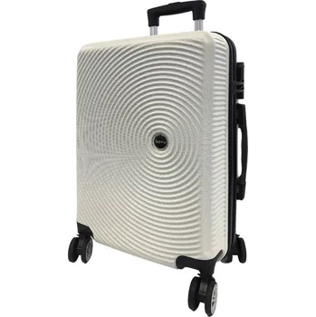 Bavy Cestovní kufr skořepinový 20" Circle White