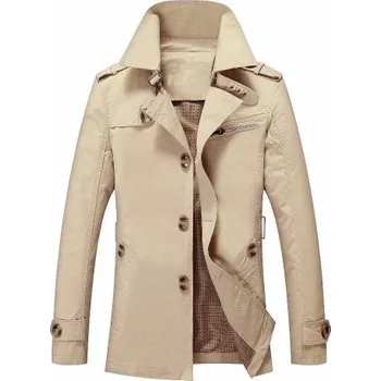 Pánský zimní kabát Pánský kabát J978 khaki XL