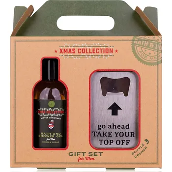 Sprchový gel Dárkový set MEN'S COLLECTION XMAS s otvírákem na lahve - ACCENTRA - 100 ml