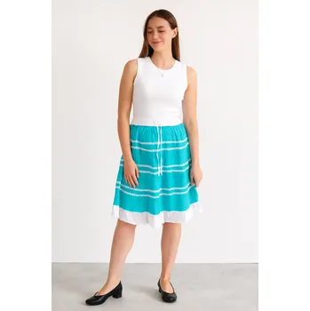 Dámská sukně Tyrkysová letní sukně