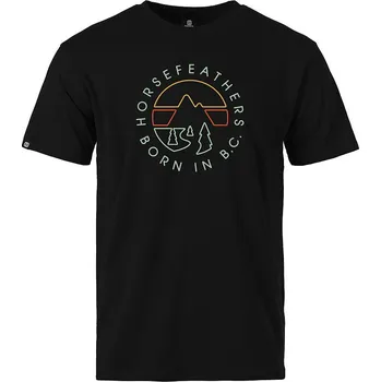 Pánské tričko Triko Line Circle - black velikost M