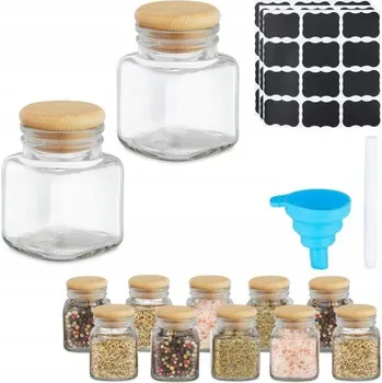 Sklenice Skleničky na koření s víčkem 12 Ks