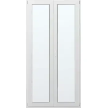 Vchodové dveře Dvoukřídlé plastové balkonové dveře pravé 120x240