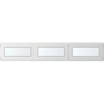 Okno Trojkřídlé plastové okno se štulpem, vpravo otevíravo sklopné 280x60