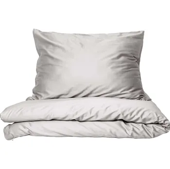 Povlečení Saténové povlečení jednobarevné stříbrné Velikost: 140x200 cm (1 ks), 70x90 cm (1 ks)