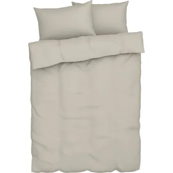 Povlečení LIVARNO home Mušelínové ložní povlečení, 200 x 220 cm, 70 x 90 cm (béžová)