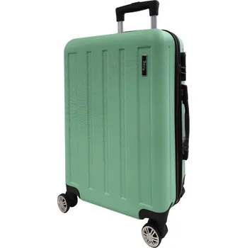 Bavy Cestovní kufr skořepinový 20" Stripes Light green