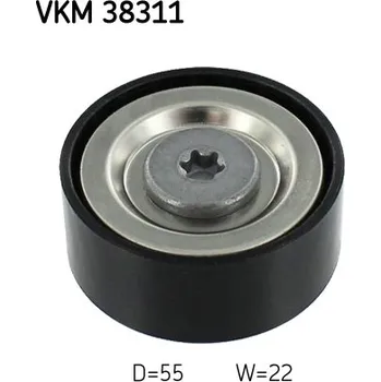 Vratna/vodici kladka, klinovy zebrovy remen, VKM 38311