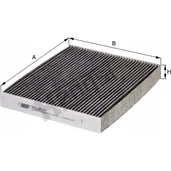 Kabinový filtr Kabinový filtr s aktivním uhlím Hengst E5945LC