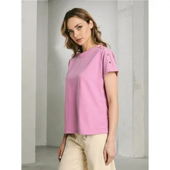 Dámská halenka Sinsay - Halenka s ozdobnými knoflíky - růžová - 398FG-38X - 398FG-38X-M