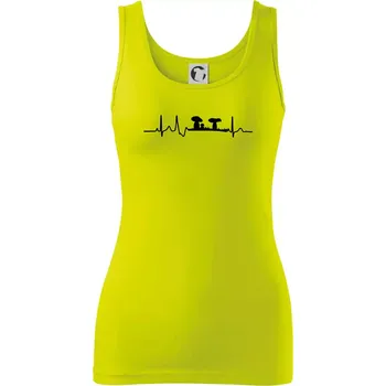 EKG houbař - Dámské tílko - XS ( Limetková )
