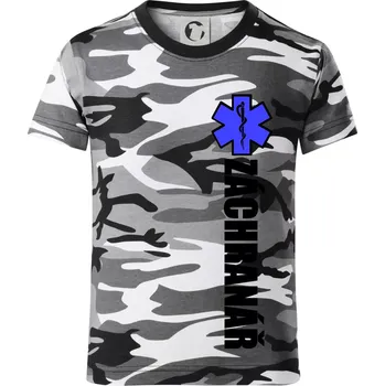 Chlapecké oblečení Záchranář - hvězda - Dětské maskáčové triko - 146 cm/10 let ( Šedý maskáč )