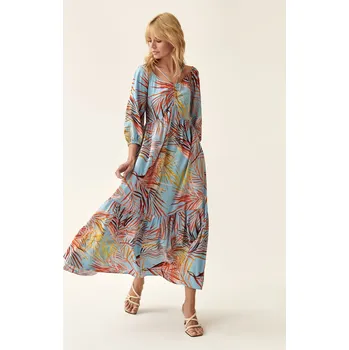Dámské šaty Tatuum VZOROVANÉ MAXI ŠATY PALMIKO 1
