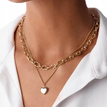 Náhrdelník Náhrdelník Miss Glow 37843 40,50 cm zlatý