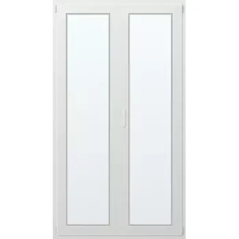 Vchodové dveře Dvoukřídlé plastové balkonové dveře pravé 122x223