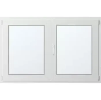 Okno Dvoukřídlé plastové okno pravé 110x150