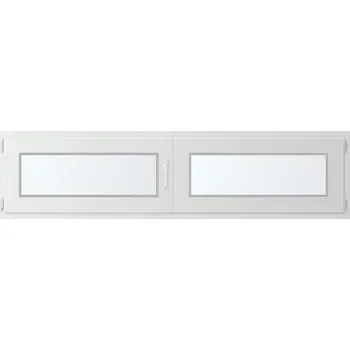 Okno Dvoukřídlé plastové okno levé 210x60