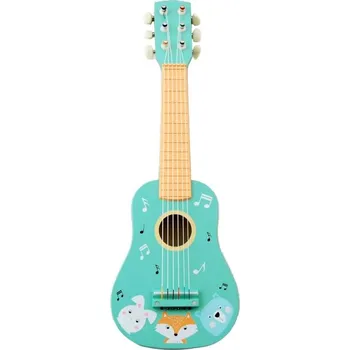 Hudební nástroj pro děti Kytara se zvířátky Adam Toys N4021 zelená