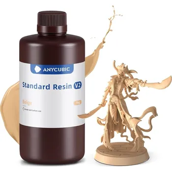 3D tisk Anycubic pryskyřice Standard Light Beige V Tělové Barvě béžová 1 kg 1 l pro 3D tiskárnu