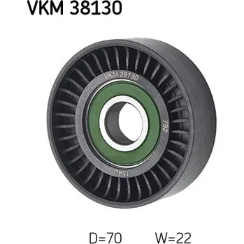 Vratna/vodici kladka, klinovy zebrovy remen, VKM 38130
