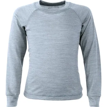 Crawler Rostoucí merino tričko dlouhý rukáv tenké Šedý melír Velikost: 92-98/104