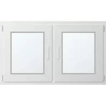 Okno Dvoukřídlé plastové okno se sloupkem 120x70